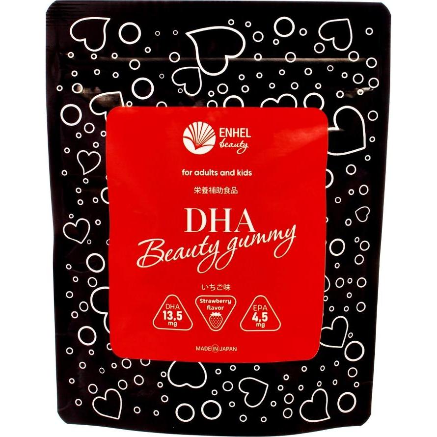 ENHEL Мармелад с омега-3 со вкусом клубники Beauty Gummy