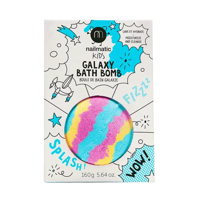 Сolouring and soothing bath bomb for kids - Galaxy