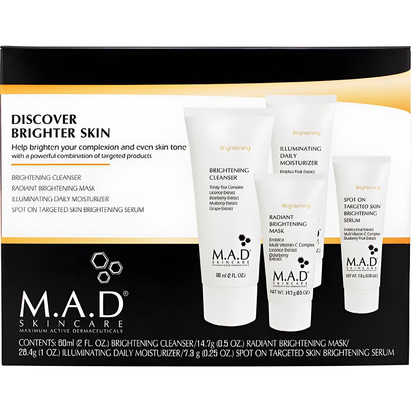 M.A.D SKINCARE Дорожный набор препаратов для осветления кожи