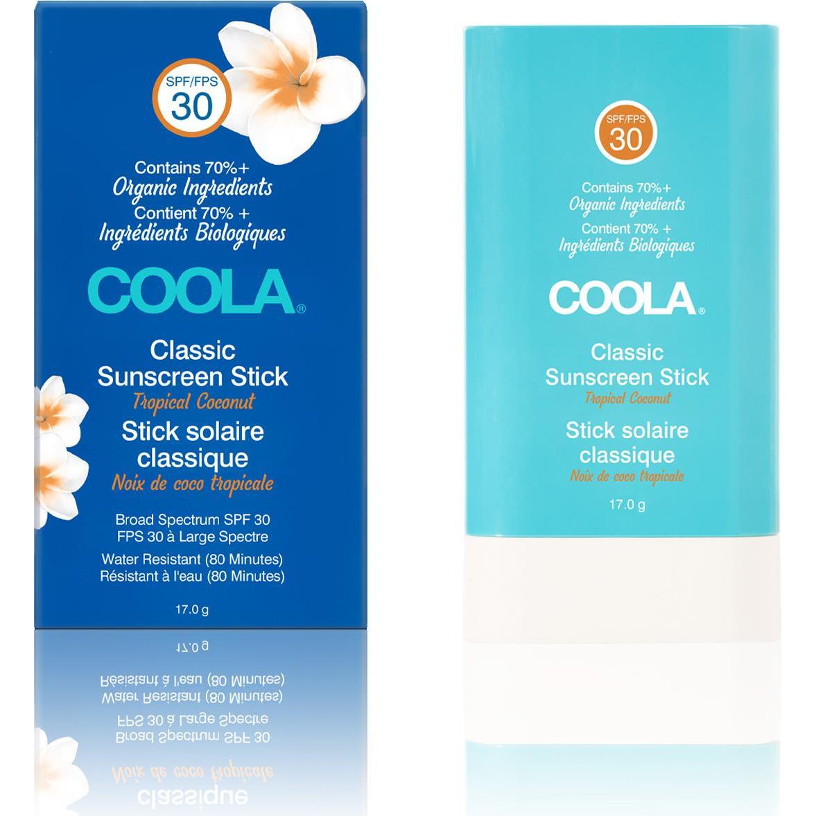 COOLA Солнцезащитный стик для лица и тела "Тропический кокос" SPF30