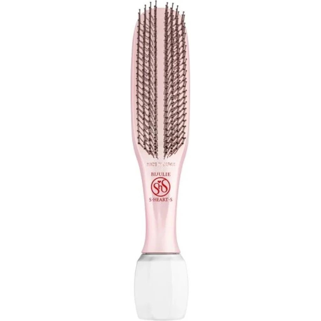 S-HEART-S Расческа Scalp Brush с длинной ручкой и массажером, розовый (1 шт.)