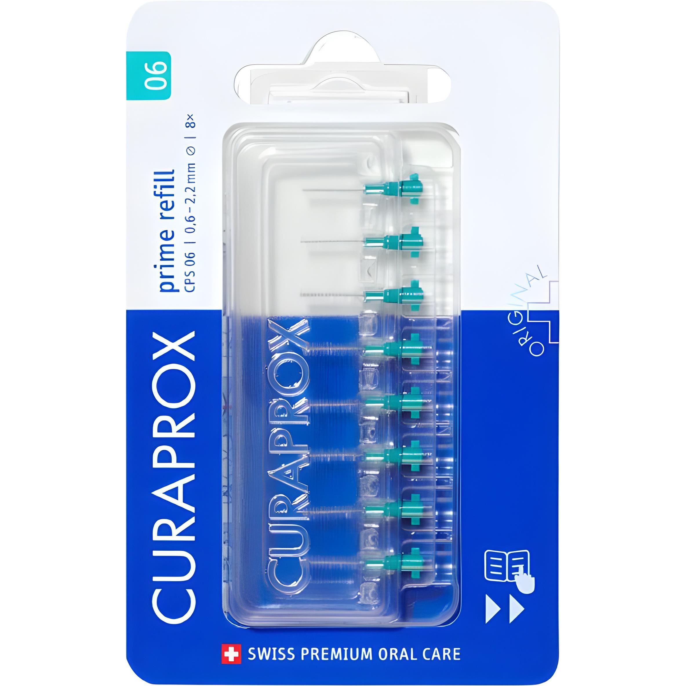 CURAPROX Ершик межзубный Prime 0,6 мм (8 шт) бирюзовый (8 шт.)