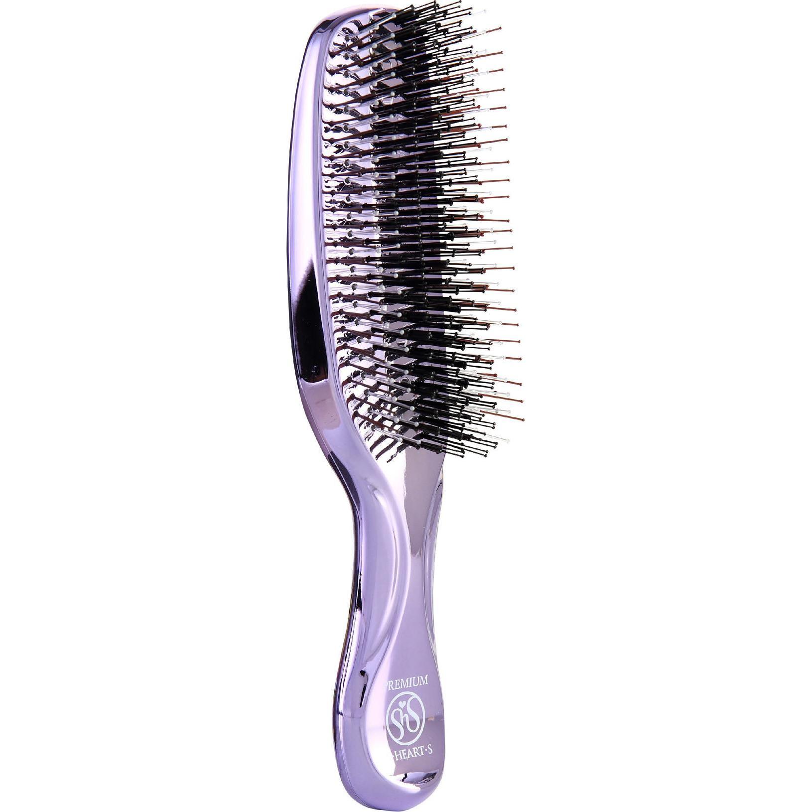 S-HEART-S Расческа Scalp Brush Premium с длинной ручкой, фиолетовый (1 шт.)