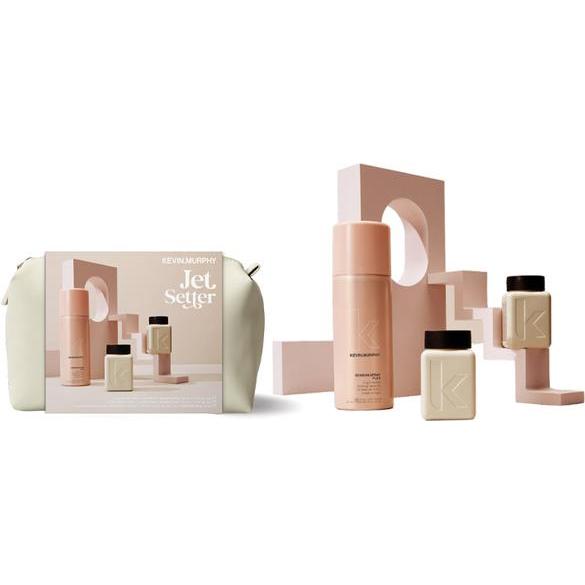 KEVIN.MURPHY Набор с косметичкой: [Блоу.Драй] шампунь + кондиционер, [Сэшн.Спрэй Флэкс] лак подвижной фиксакции