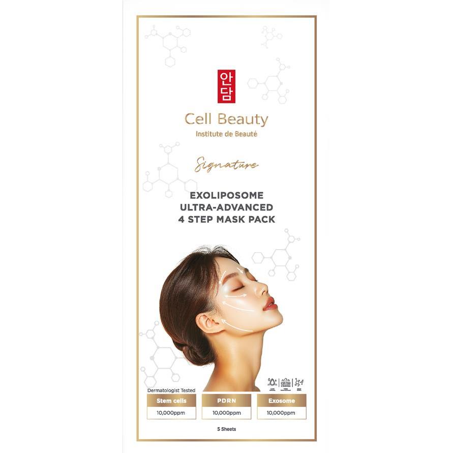 CELL BEAUTY 4-этапная маска для лица с экзолипосомами Ultra-Advanced