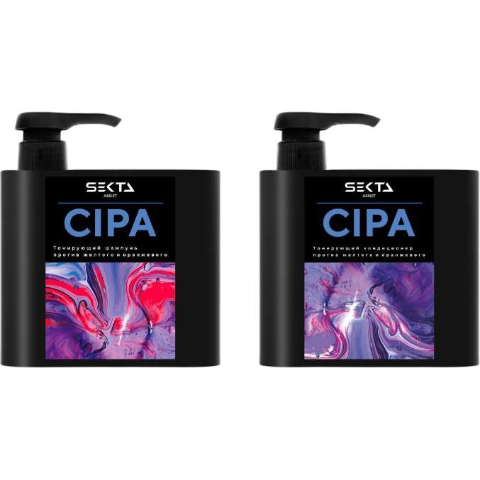 HAIR SEKTA Набор нейтрализующий теплые оттенки шампунь Cipa