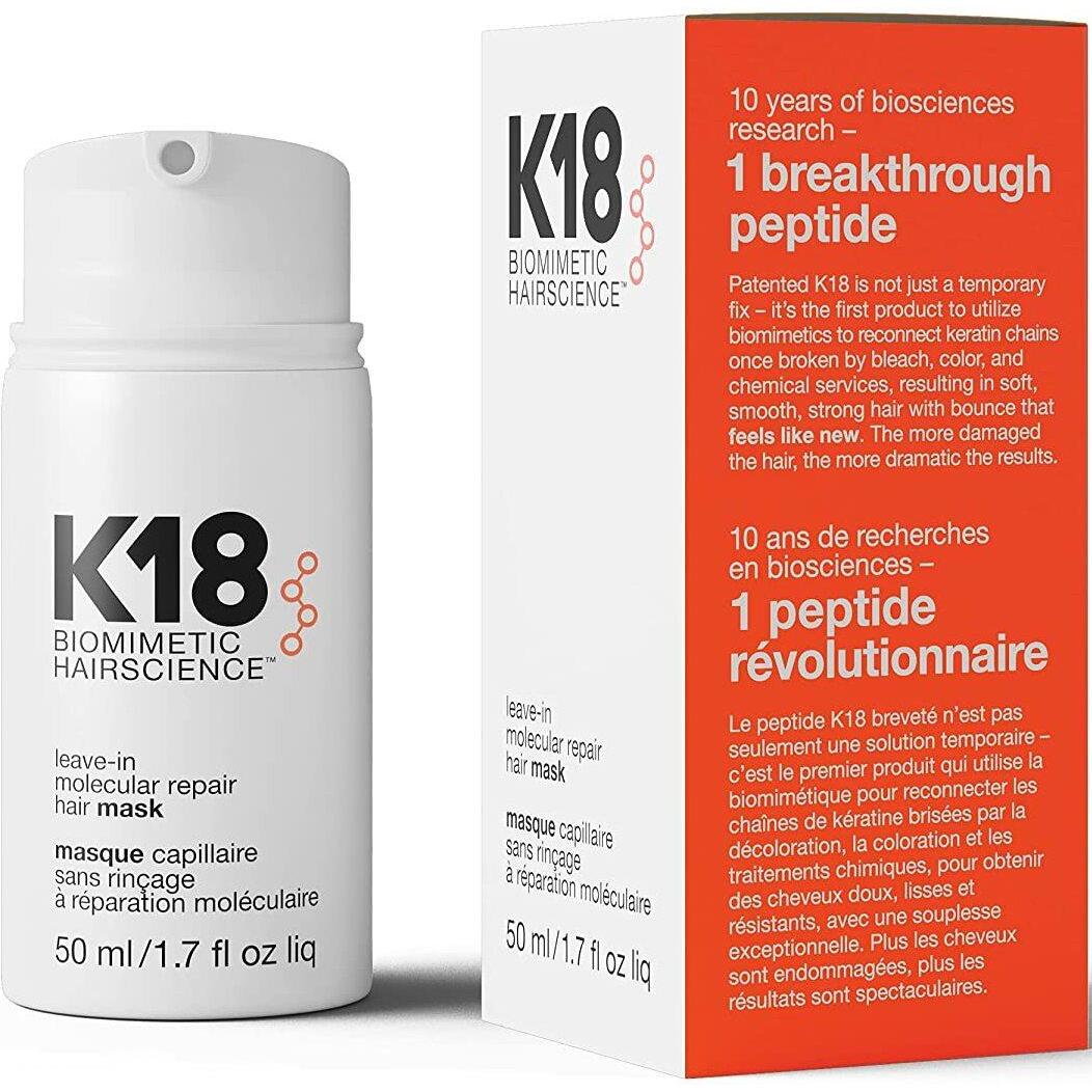 K18 HAIR Несмываемая маска для молекулярного восстановления волос 50мл