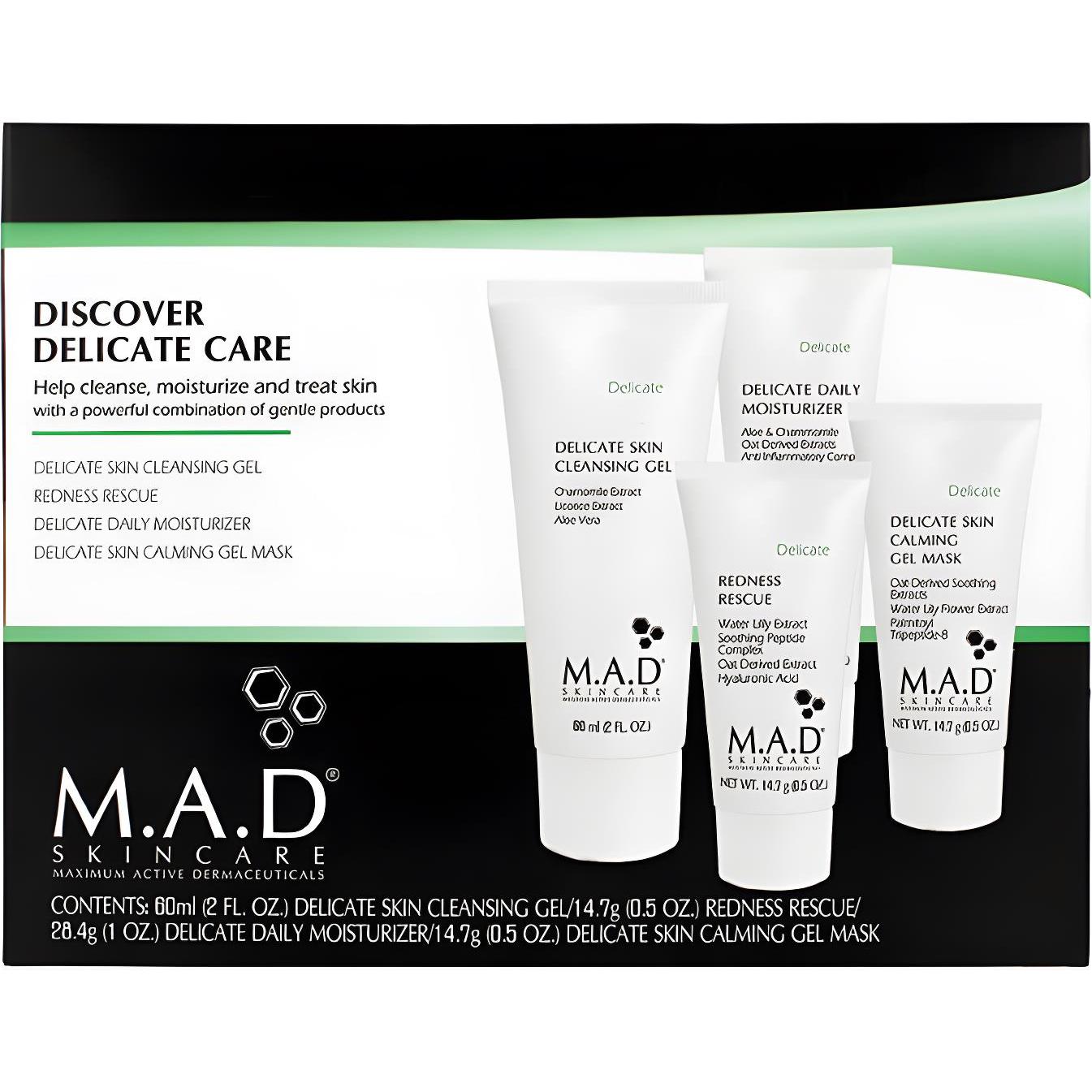 M.A.D SKINCARE Дорожный набор препаратов для чувствительной кожи