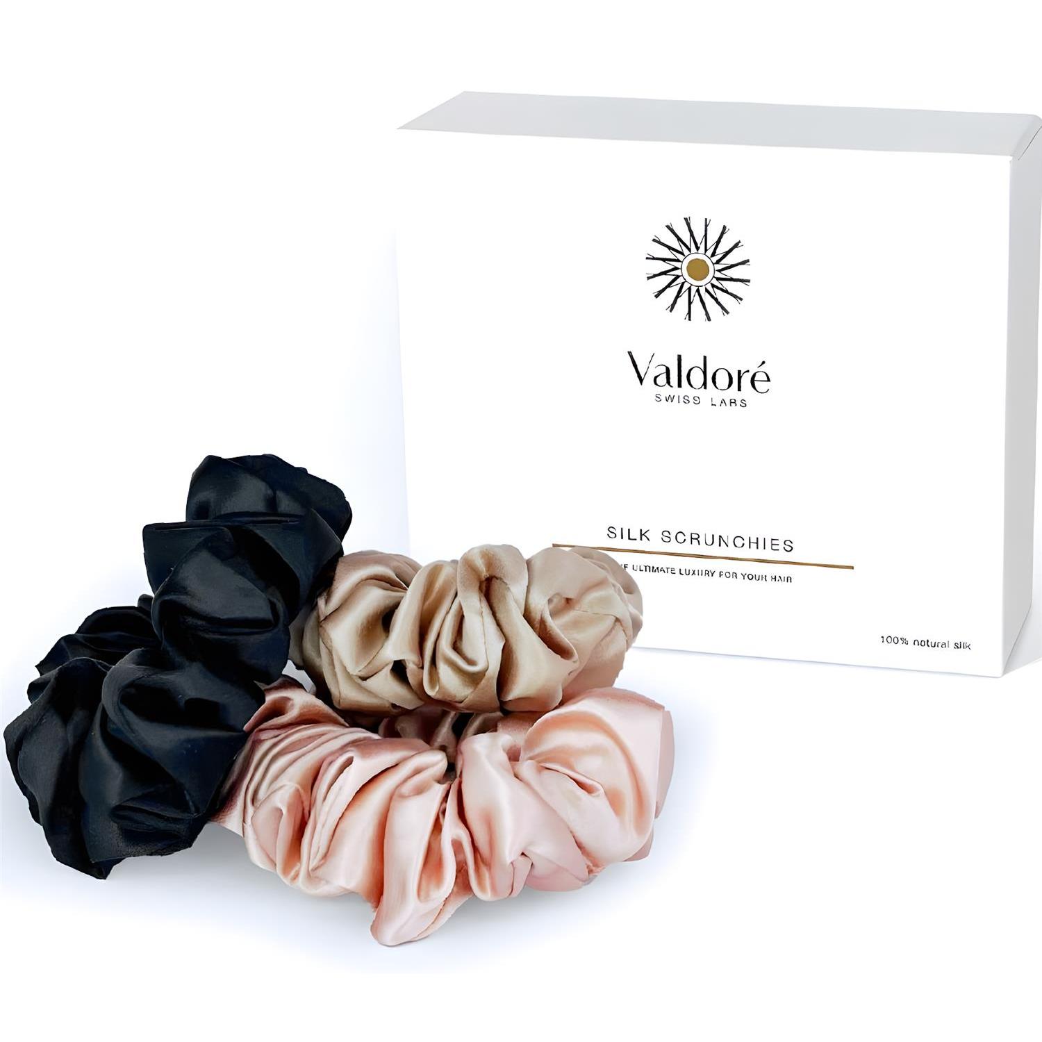 VALDORE Комплект шелковых резинок-скранчей