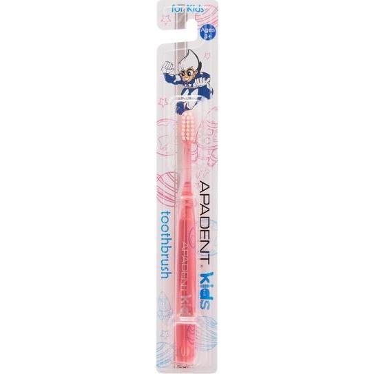 APADENT Детская зубная щетка Kids 3+ мягкая, цвет розовый