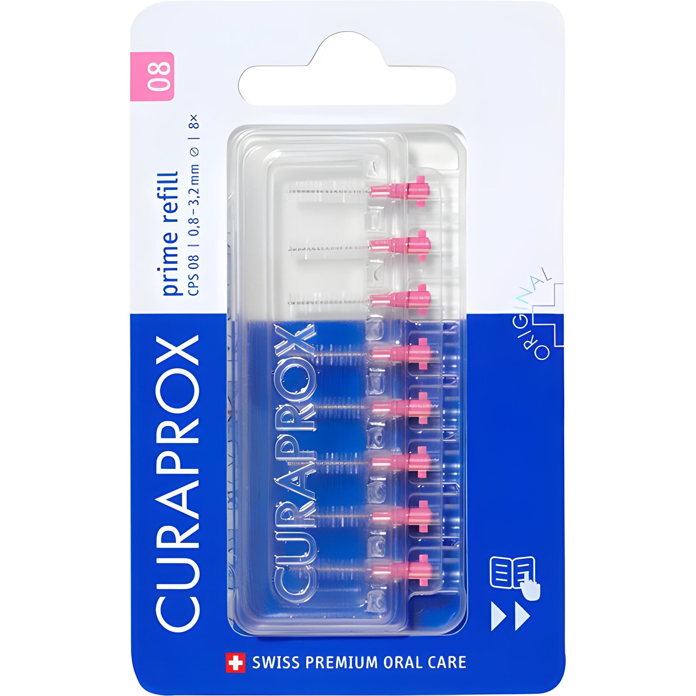 CURAPROX Ершик межзубный Prime 0,8 мм (8 шт) розовый (8 шт.)