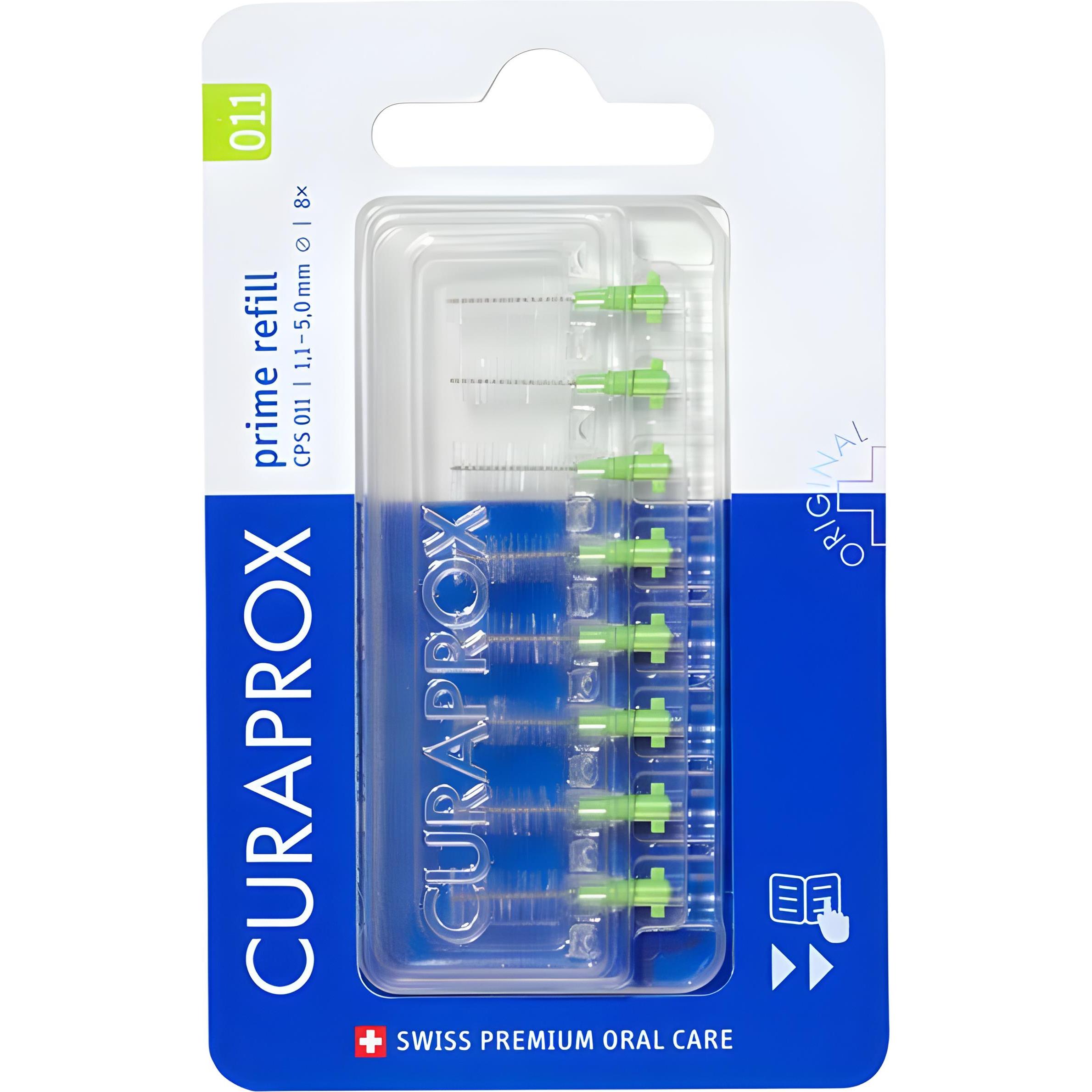 CURAPROX Ершик межзубный Prime 1,1 мм (8 шт) зеленый (8 шт.)