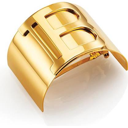 BALMAIN Заколка-клип круглая, цвет золотой (1 шт.)