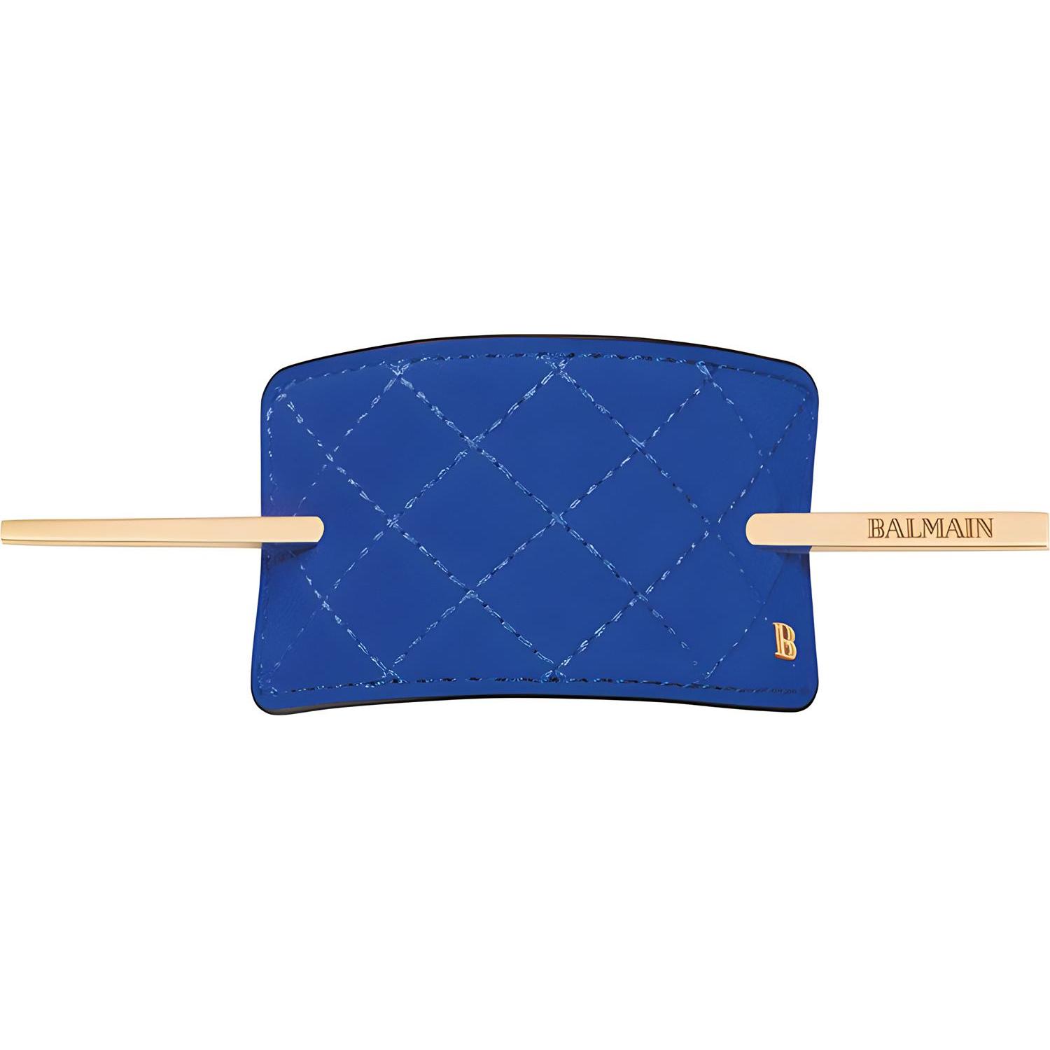 BALMAIN Заколка со шпилькой замшевая синяя (1 шт.)