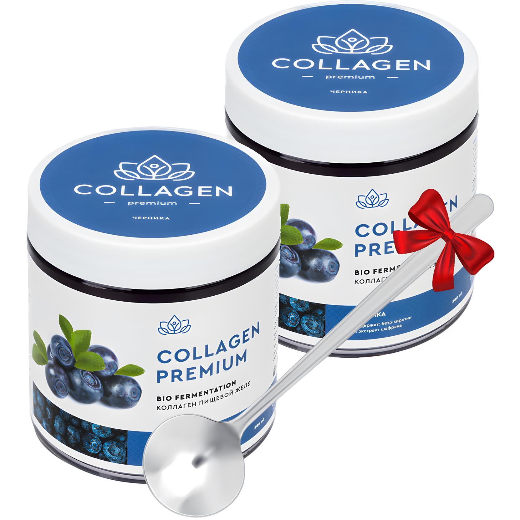 COLLAGEN PREMIUM Пищевой коллаген с натуральным соком черники для зрения 2*500 мл