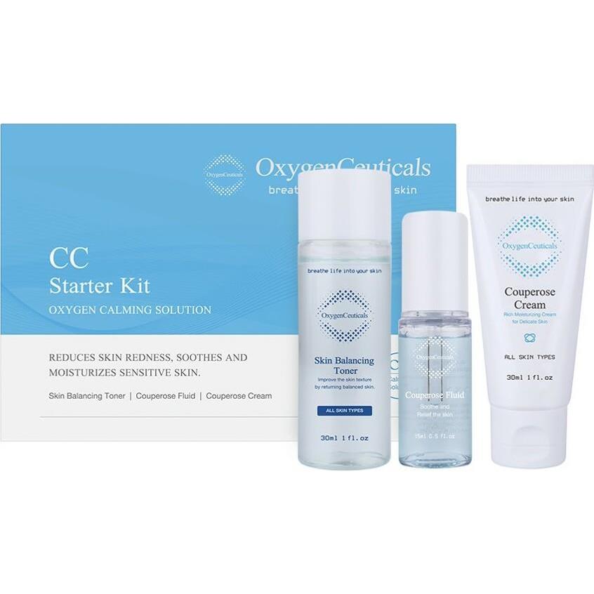 OXYGENCEUTICALS Набор из 3-х препаратов для кожи с признаками купероза