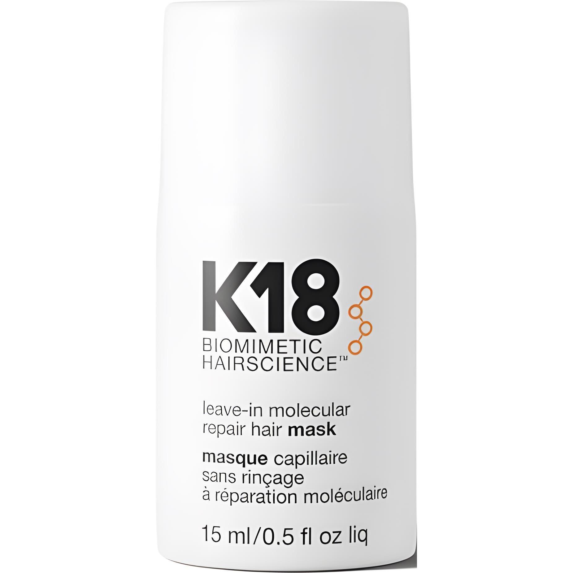 K18 HAIR Несмываемая маска для молекулярного восстановления волос 15мл