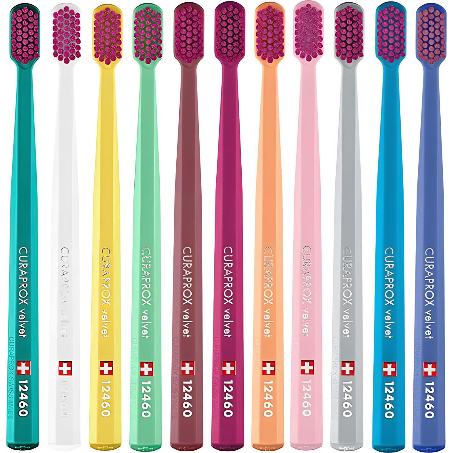 CURAPROX Зубная щетка CS12460 Velvet Mega Soft (цвет в асс.) (1 шт.)