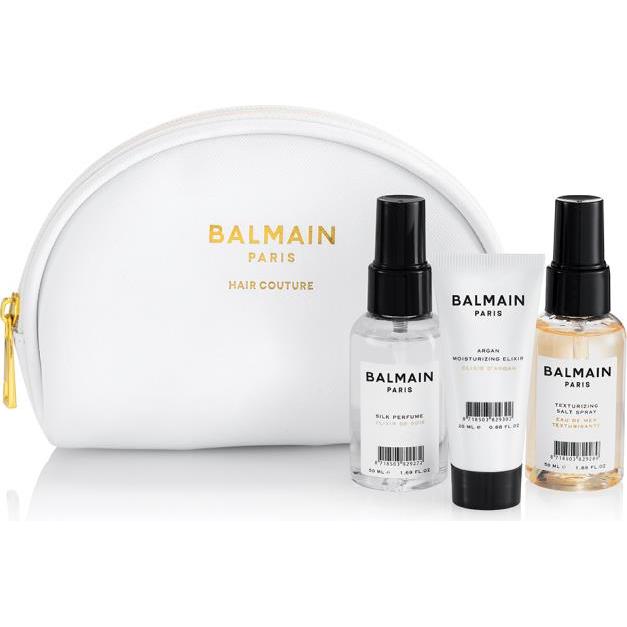 BALMAIN Белая косметичка со средствами для укладки волос