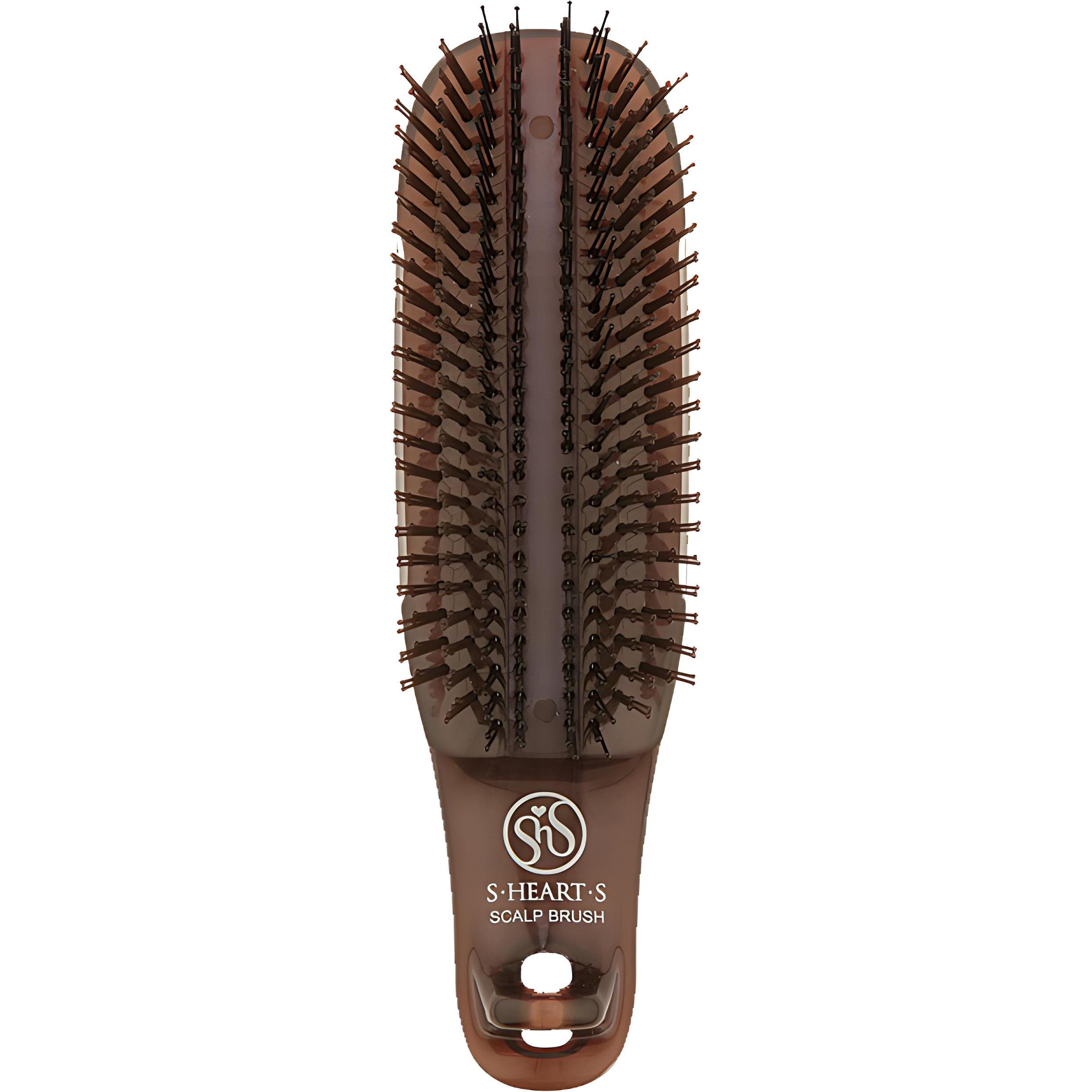 S-HEART-S Расческа Scalp Brush Com, коричневый (1 шт.)